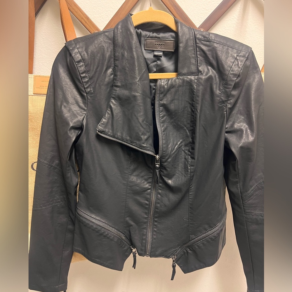 Blank NYC black leather jacket size medium